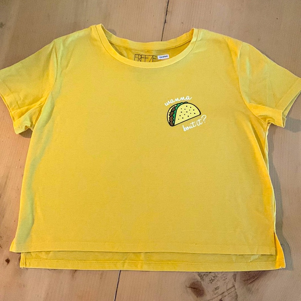 Wanna taco bout it crop top